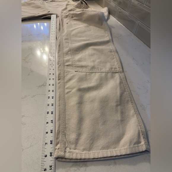 Banana Republic Pants Men's Straight Carpenter Painter Ecru 34X32 - Picture 12 of 13